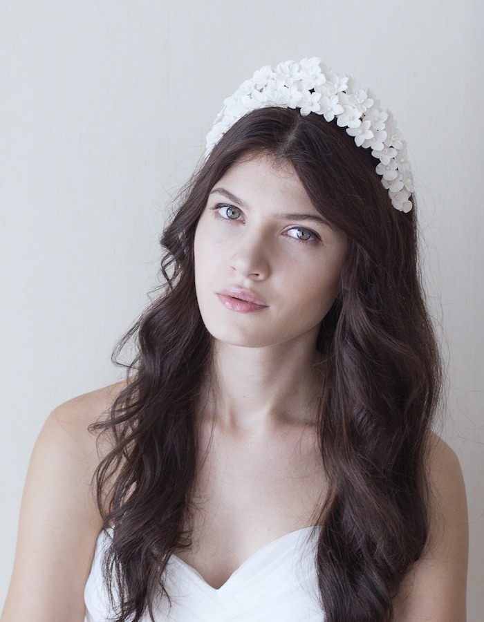Yvette / Floral Bridal Diadem