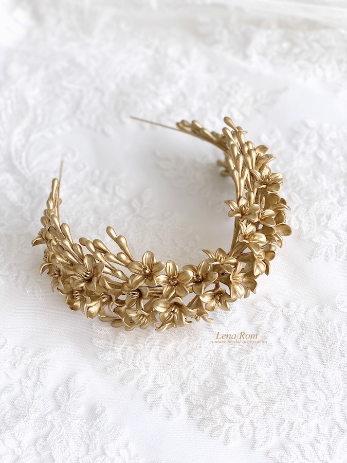 Calista / Orange Blossom Bridal Hairpiece - Image 3