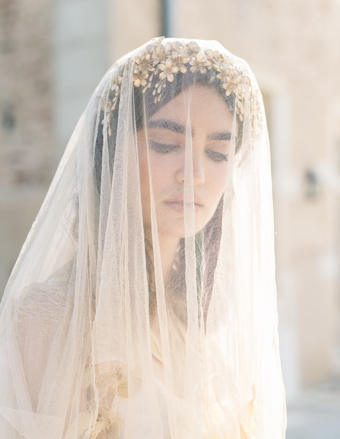 Calista / Orange Blossom Bridal Hairpiece - Image 4
