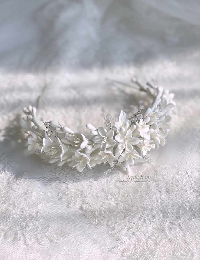 Clarice / Floral Wedding Tiara