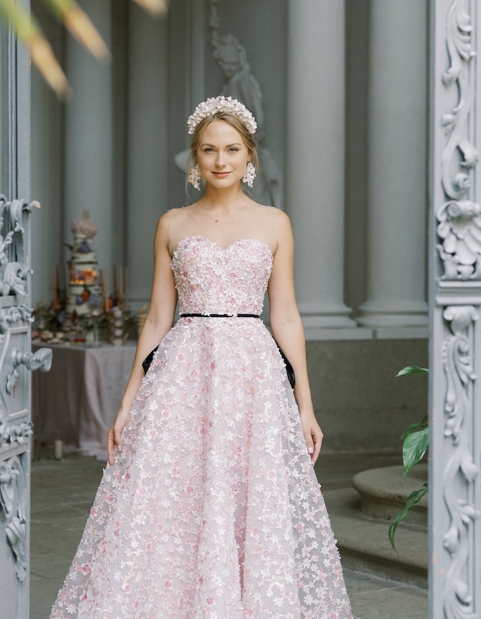bridal floral headband